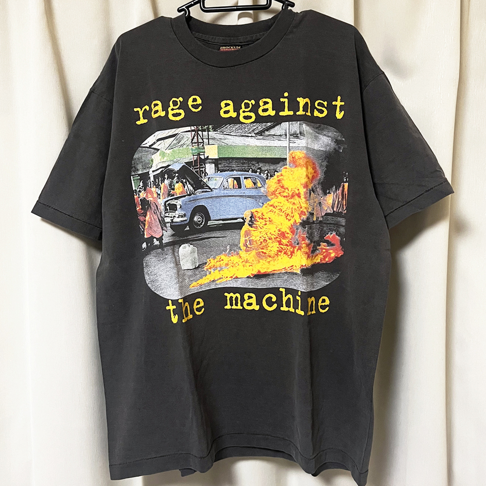 XL rage against the machine レイジアゲインストザマシーン ロック バンドTシャツ 黒ブラック 新品レイジ（90sビンテージ BROCKUM USA製）の画像3