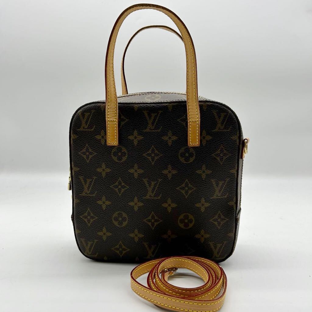 1円【美品】LOUIS VUITTON ヴィトン 2way ハンドバッグ ショルダーバッグ スポンティーニ モノグラム ブラウン_画像1