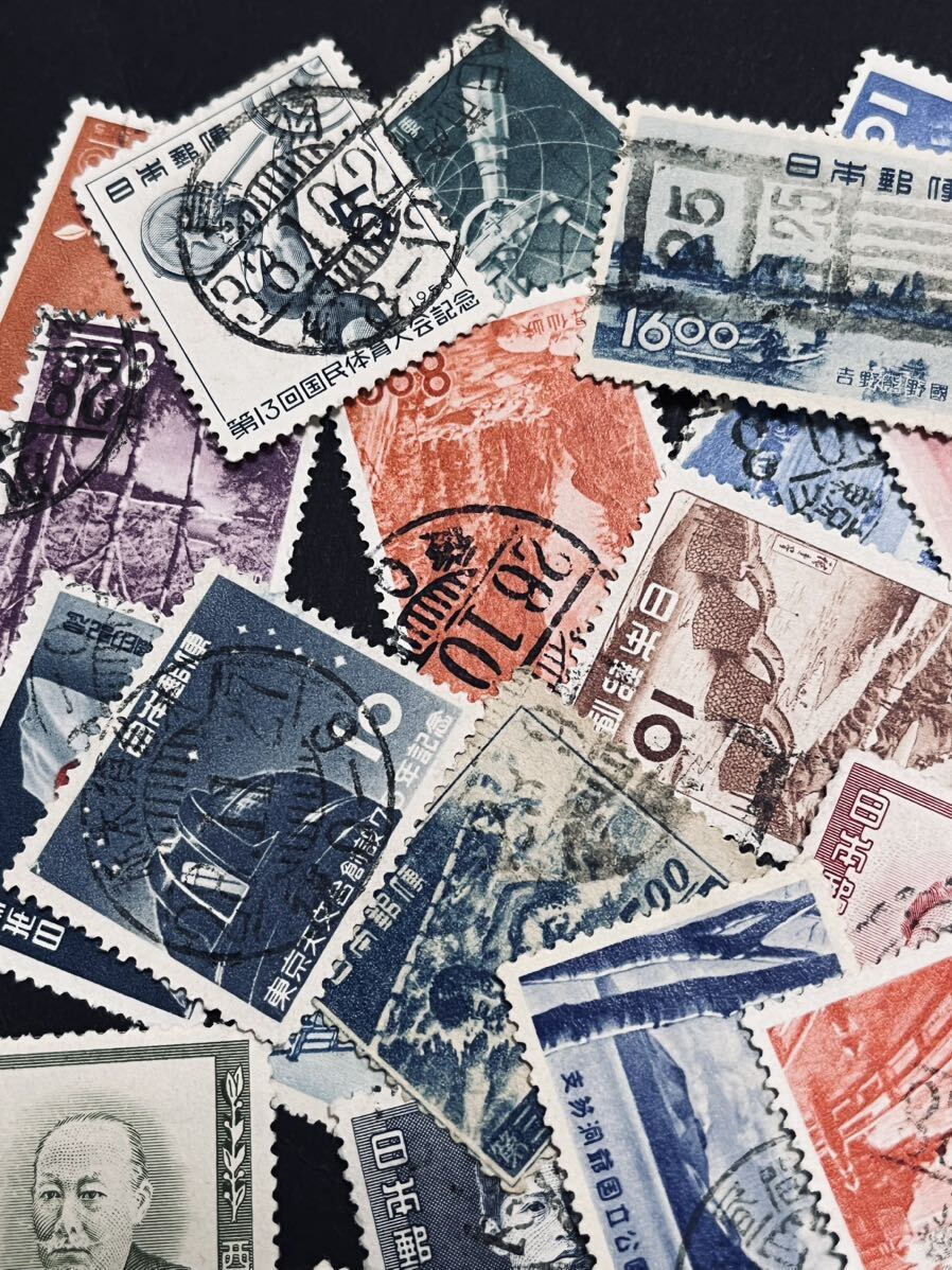 戦後 里帰り記念切手アキュムレーション 昭和20年代〜 欧文印、良消散見 公園切手、観光地等_画像6