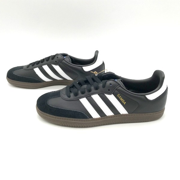 adidas Originals SAMBA OG B75807 スニーカー ローカット シューズ 箱付き タグ カジュアル メンズ 24.5 ブラック アディダス 靴 B4136◆_画像2