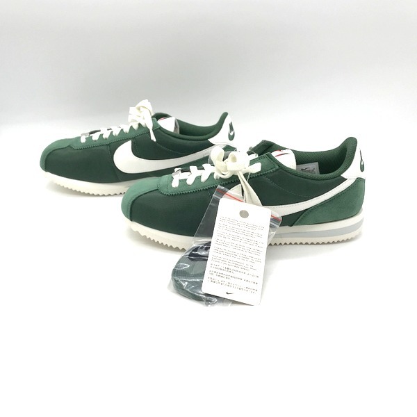 NIKE CORTEZ DZ2795-300 スニーカー ウィメンズ コルテッツ 箱付き タグ付き 替え紐 シューズ メンズ 27cm グリーン ナイキ 靴 B4145◆_画像2