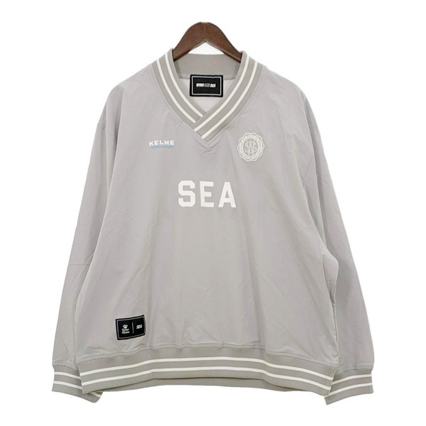 WIND AND SEA KELME NYLON PULLOVER ナイロン プルオーバー Vネック 長袖カットソー ロンT 美品 ウィンダンシー ケルメ トップス DM11074■_画像1