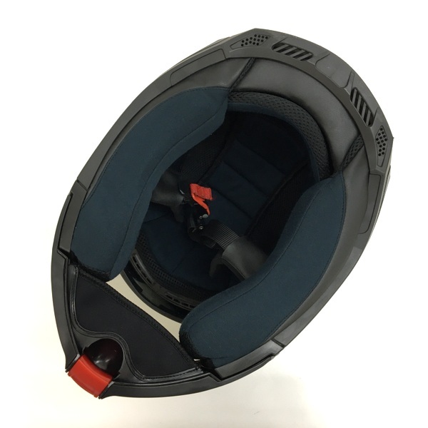 NIKKO MOTO N-902 システムヘルメット フルフェイス 内装洗濯 除菌消臭済 Mサイズ ホワイト/ブラック ニッコー バイク用品 N18968H●の画像9
