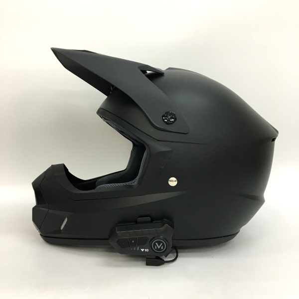 HJC CS-MX2 オフロードヘルメット 2022年製 FEYA Y10 インカム装着 SWANS ゴーグル付 除菌消臭済 XLサイズ ブラック バイク用品 N18977H●の画像4