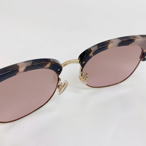 COACH サングラス 眼鏡 アイウェア メガネ 美品 511369 Pink Tortoise ブロウ型 ケース付き レディース 56口19 140 コーチ 服飾 DF11255■_画像6