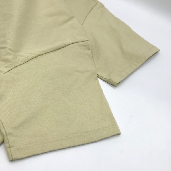 AURALEE STAND-UP TEE プレーティング コットン 半袖カットソー Tシャツ メンズ サイズ3 グリーン系 オーラリー トップス A2656◆の画像5