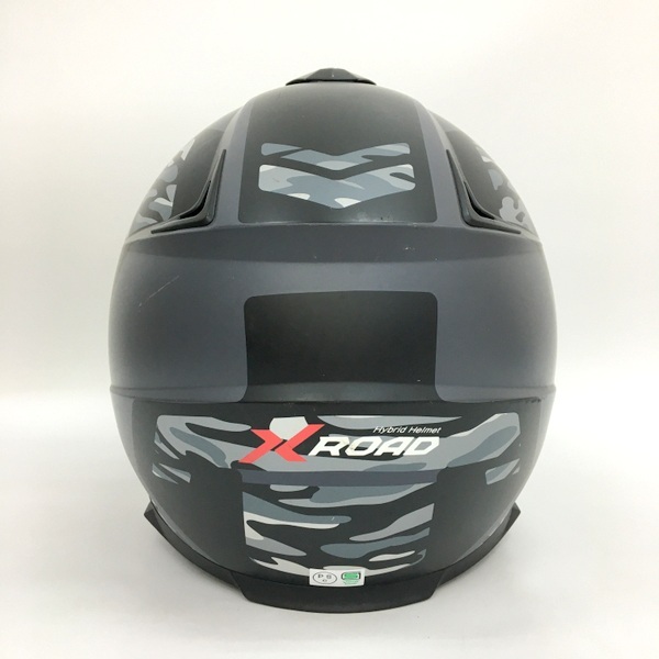 WINS X-ROAD FREE RIDE オフロードヘルメット シルバーミラーシールド装着 シールド付 Lサイズ ブラック ウインズ バイク用品 N19033H●_画像4