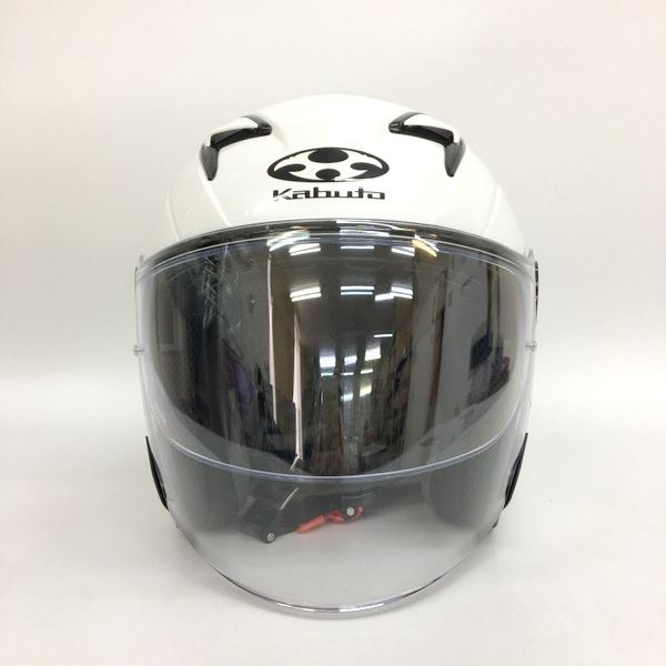 OGK KABUTO EXCEED ジェットヘルメット 2022年製 美品 PINLOCKシート装着 除菌消臭済 XLサイズ ホワイト カブト バイク用品 N18996H●_画像4
