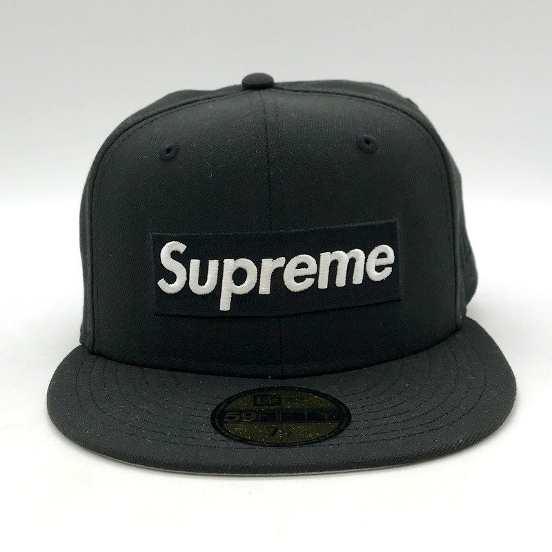 Supreme 24SS Sharpie Box Logo New Era キャップ 帽子 コラボ カジュアル ストリート メンズ ブラック シュプリーム 服飾小物 B10118◆_画像1