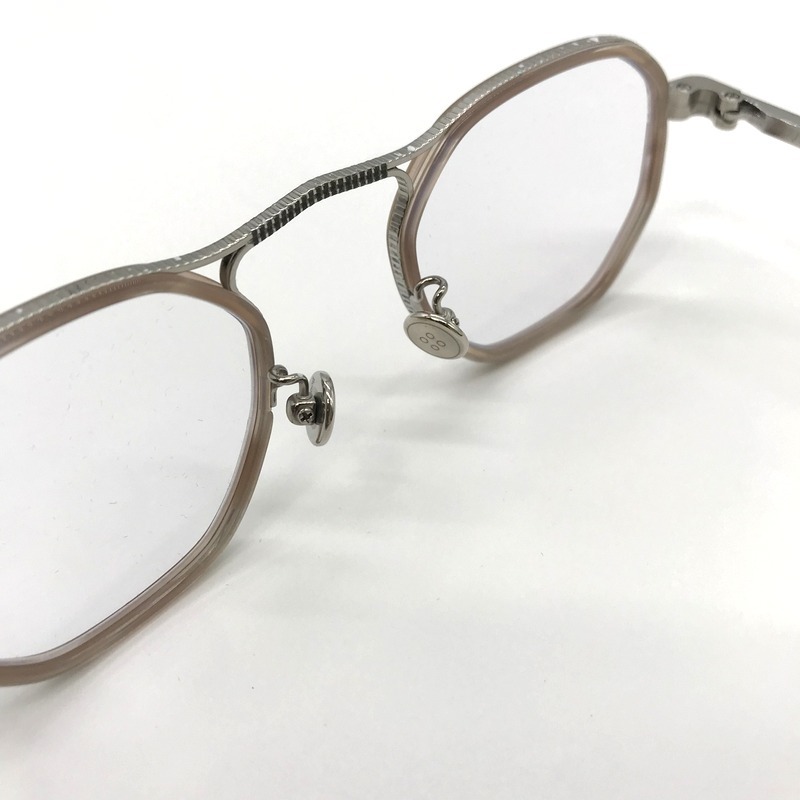 金子眼鏡 メガネ めがね 眼鏡 アイウェア フルリム 度なし ケース付き 日本製 ハンソメイド メンズ ブラック 服飾小物 B10048◆の画像4