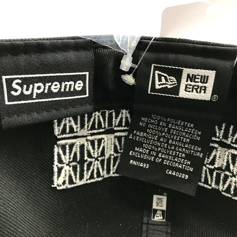 Supreme 24SS Sharpie Box Logo New Era キャップ 帽子 コラボ カジュアル ストリート メンズ ブラック シュプリーム 服飾小物 B10118◆_画像6