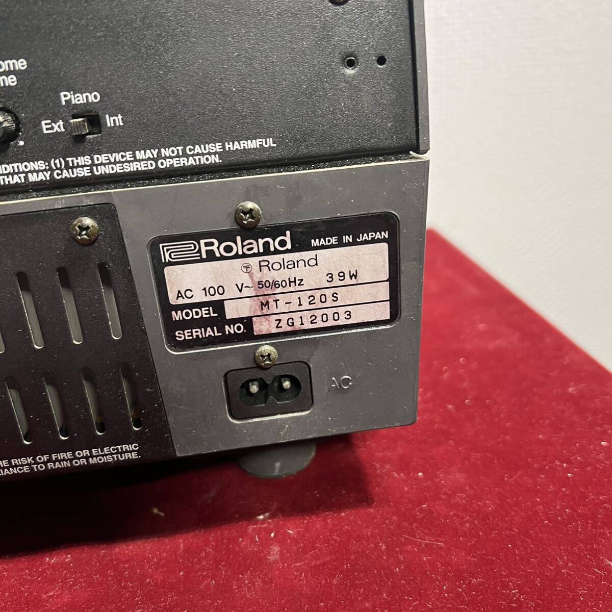 f013 Roland MT120s デジタルシーケンサー＆サウンドモジュール　電子ピアノ ローランド　本体のみ_画像4