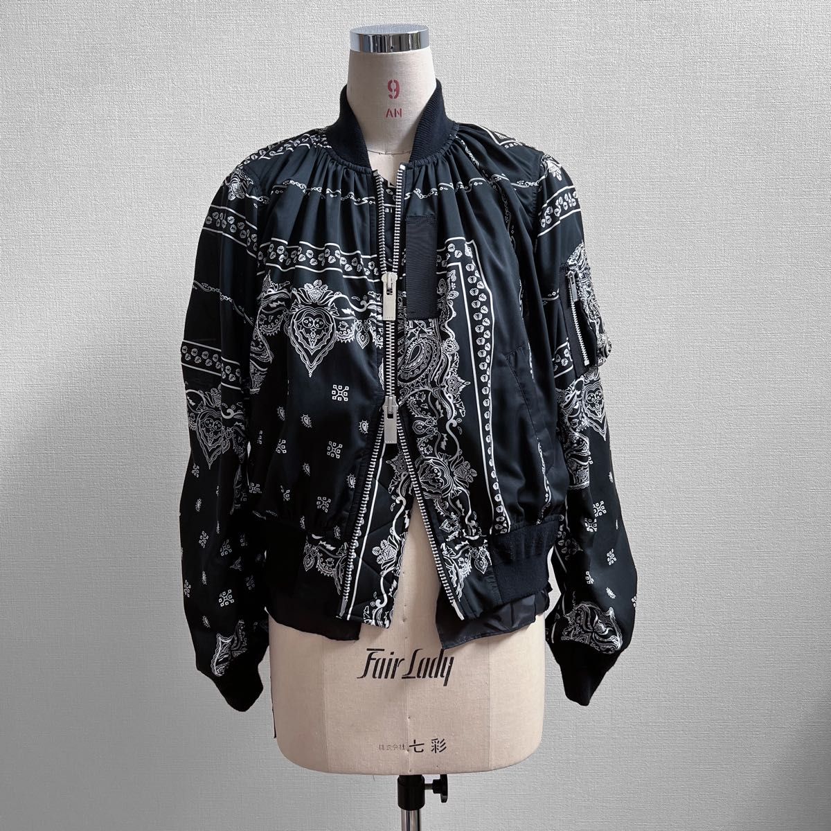 sacai サカイ ペイズリー柄ブルゾン 2019ss MA-1 ボンバー sacai サカイ ペイズリー柄ブルゾン 2019ss MA-1 ボンバー