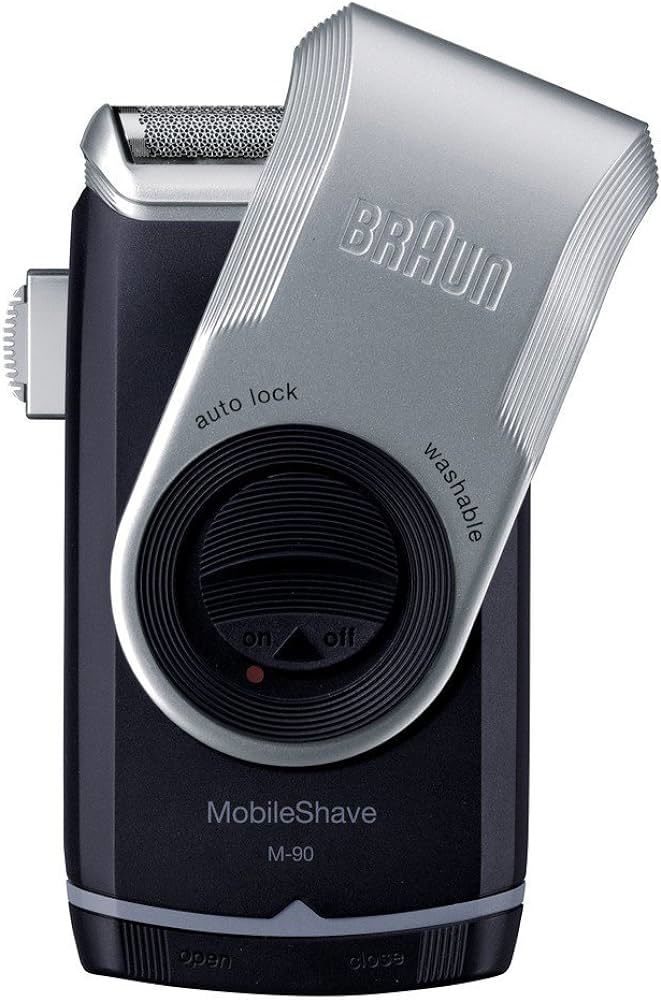 ☆新品未使用品!!☆BRAUN MobileShave ブラウン モバイルメンズ電気シェーバー M-90 水洗い可!!☆長野県上田市より!!直接の引き取りOK!!☆の画像4