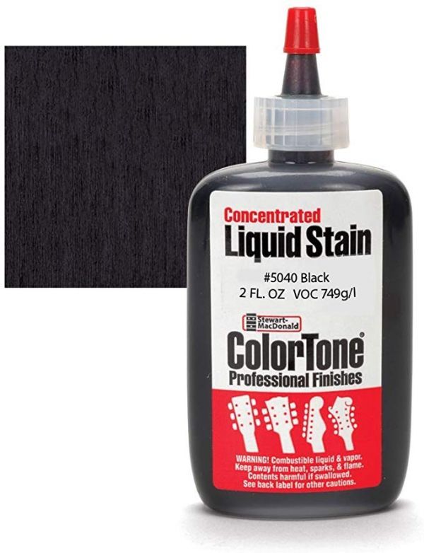  rice StewMac company ColorTone Black 5040 liquid stain body & neck. coloring .#STEWMAC-CTSTAIN-5040