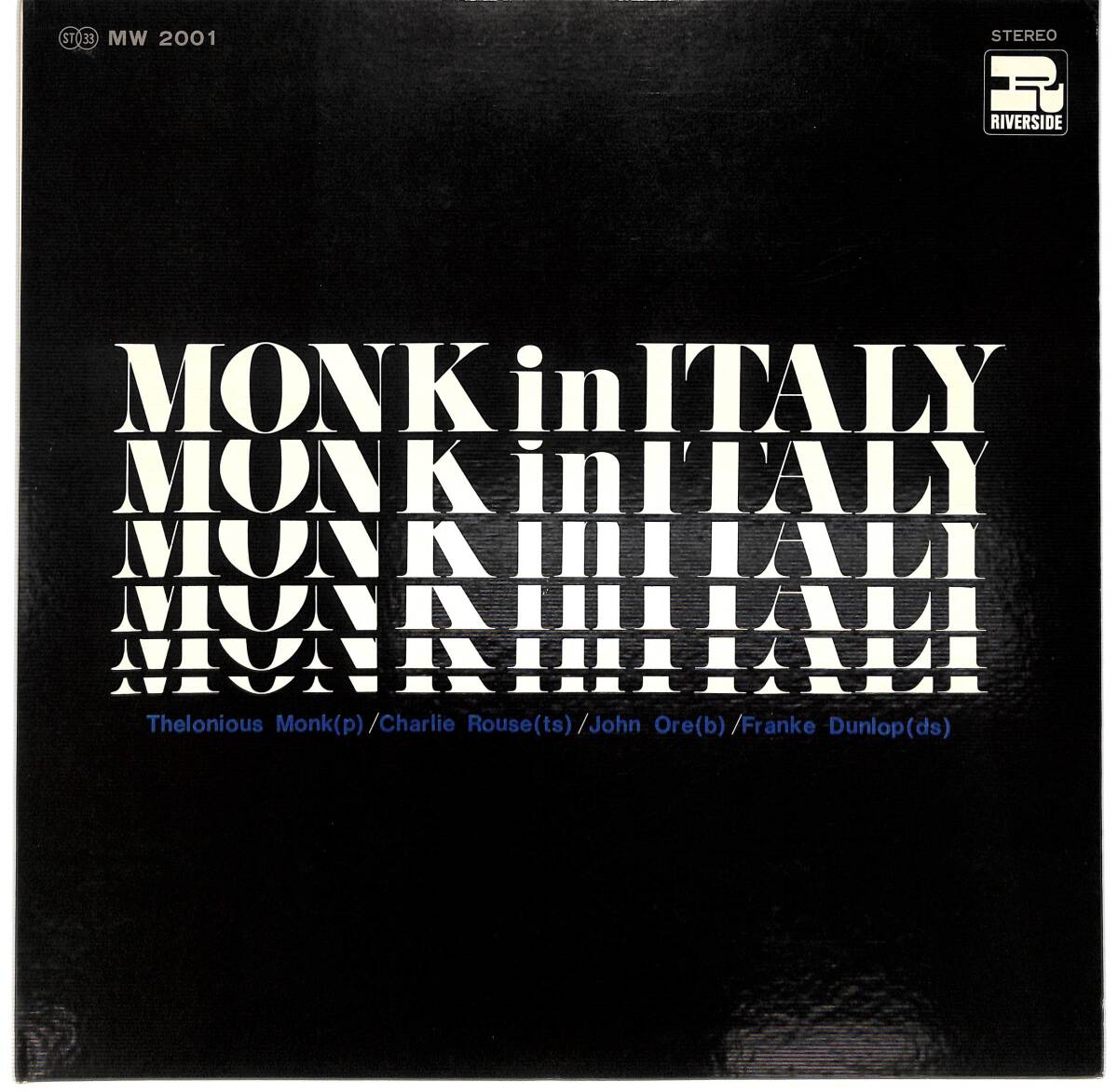 e3596/LP/Thelonious Monk/In Italy/セロニアス・モンク/イン・イタリー_画像1