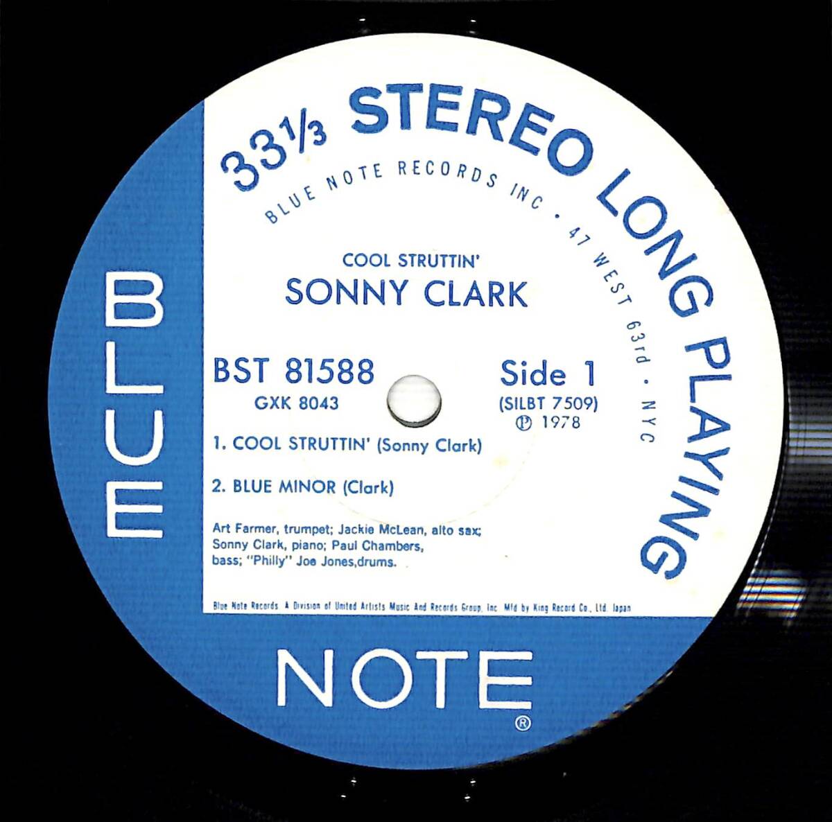 e3006/LP/BLUE NOTE/Sonny Clark/Cool Struttin'/GXK8043の画像3