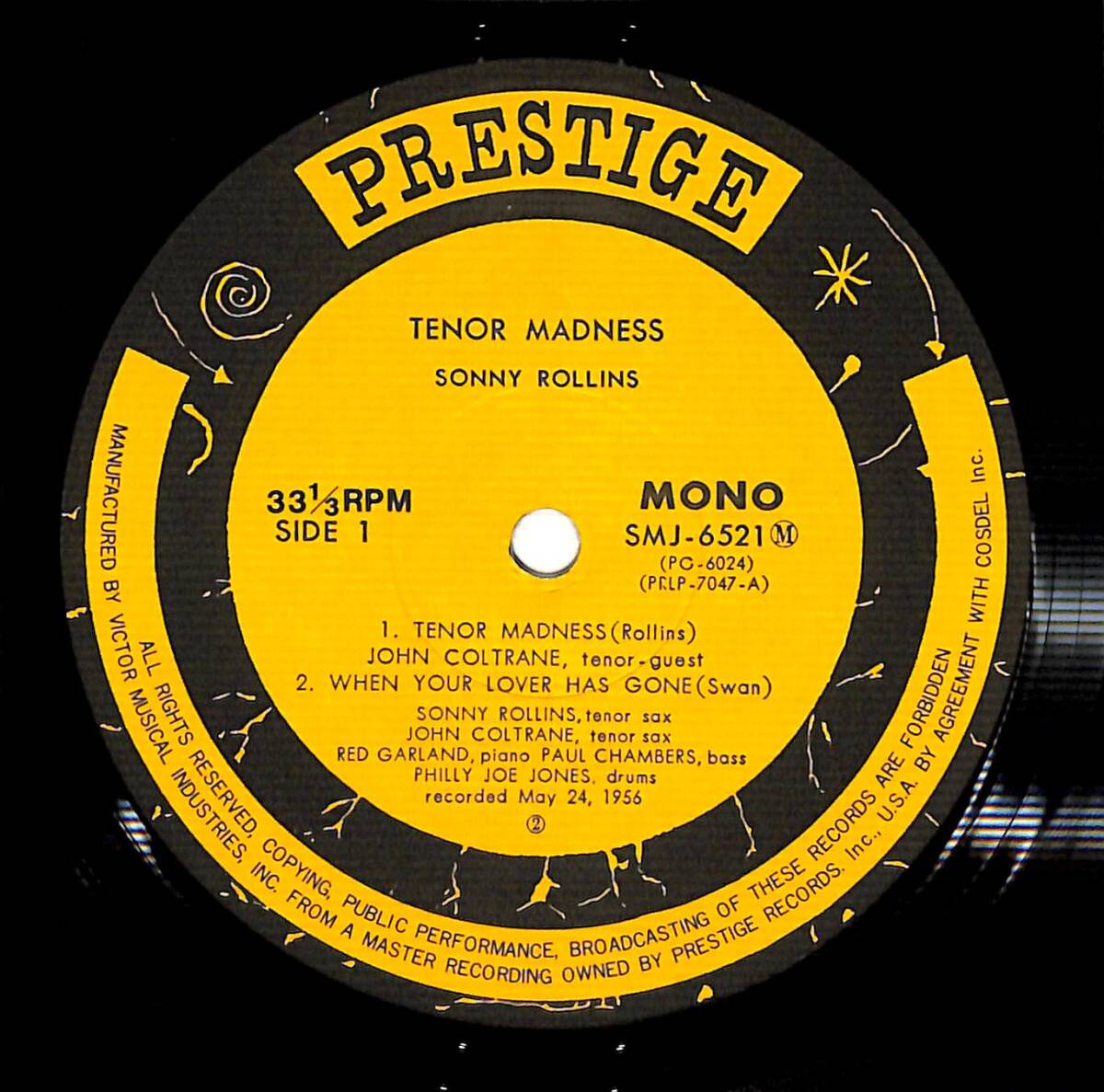 e3580/LP/Sonny Rollins Quartet/Tenor Madness/ソニー・ロリンズ・カルテット/テナー・マッドネスの画像3