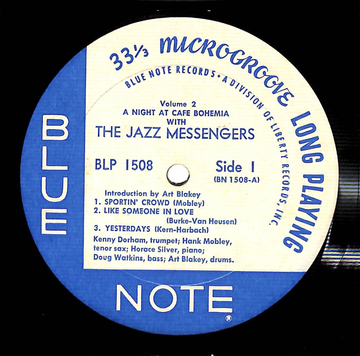 e2970/LP/米/BLUE NOTE/手書RVG/カフェ・ボヘミアのジャズ・メッセンジャーズ 第2集の画像3