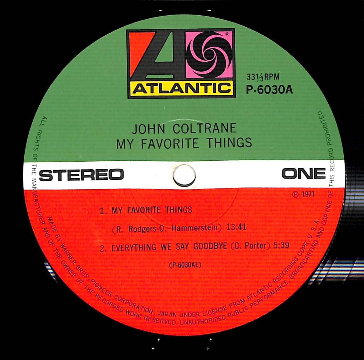 e3061/LP/John Coltrane/My Favorite Things_画像3