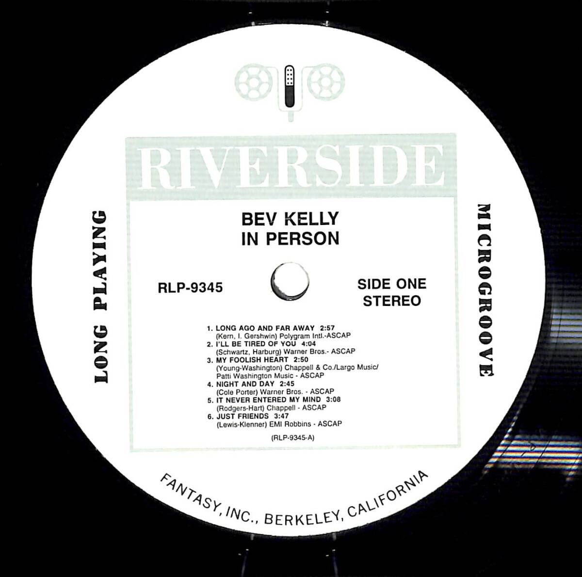 e3235/LP/Bev Kelly/Bev Kelly In Person_画像3