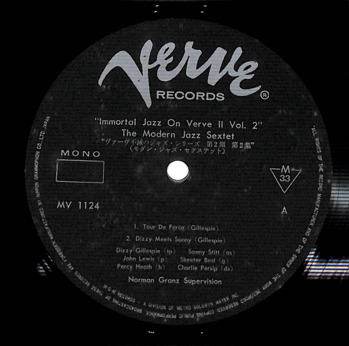 e3329/LP/The Modern Jazz Sextet/Immortal Jazz On Verve II Vol.2_画像3