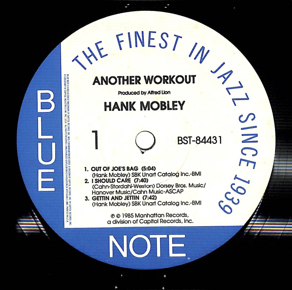 e3364/LP/米/BLUE NOTE/85年盤/SRC刻印/Hank Mobley/Another Workout_画像3