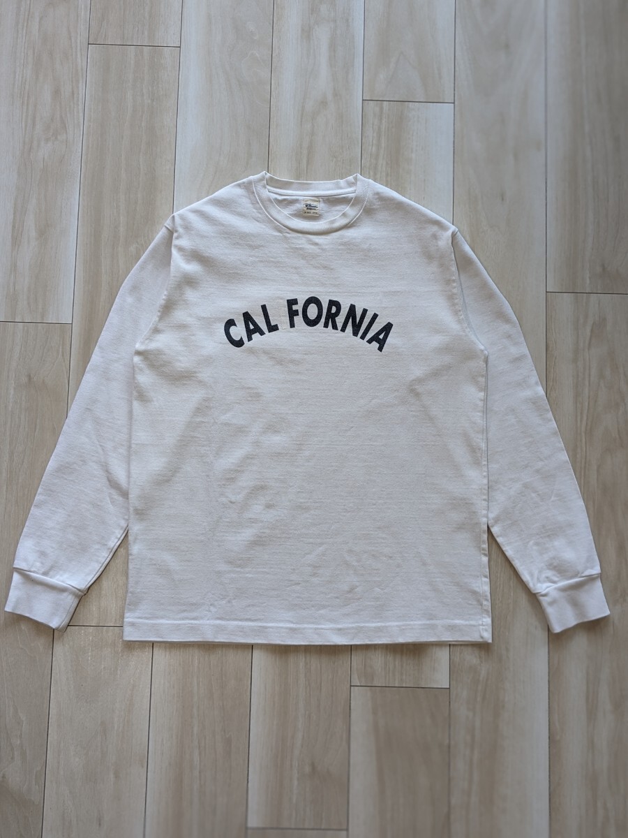 【名品】Ron Herman ロンハーマン CALIFORNIA Front Logo Print Heavy Weight Long Sleeve Tee OFF-WHITE サイズM ロンT Tシャツ RHC_画像2