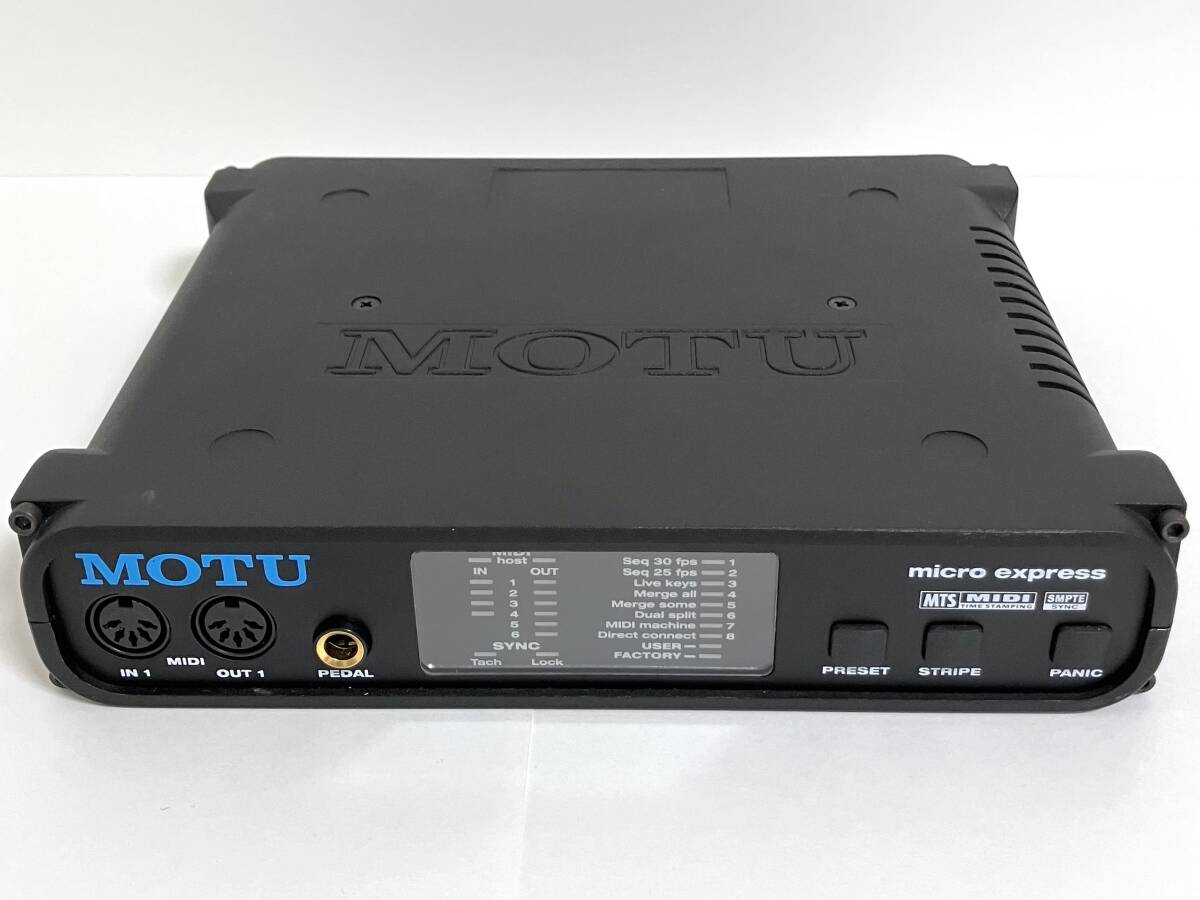 【美品】MOTU micro express 4in/6out MIDIインターフェイスの画像2