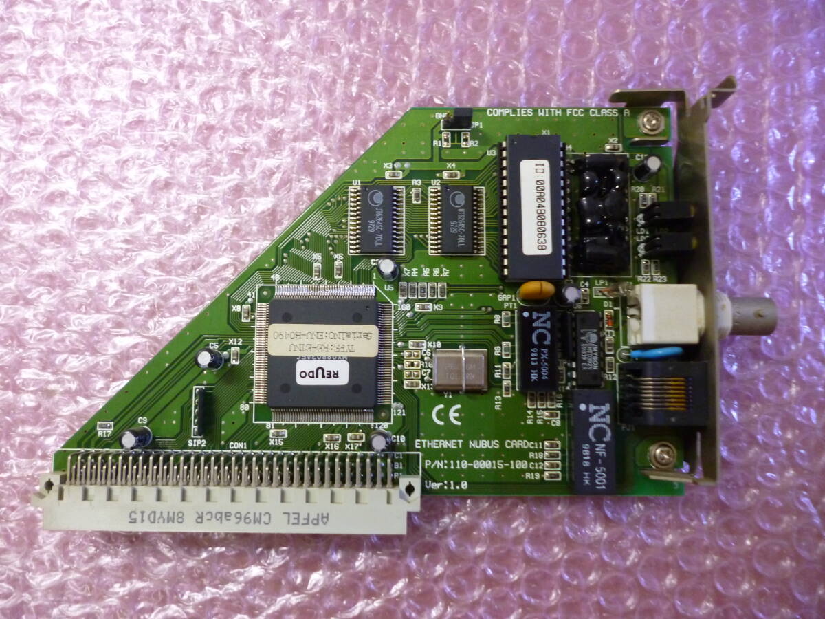 ★動作未確認 ジャンク★REUDO RE-ETNU NuBus Ethernet Card / Apple PowerMacintosh 7100/80AVで使っていたものの画像4