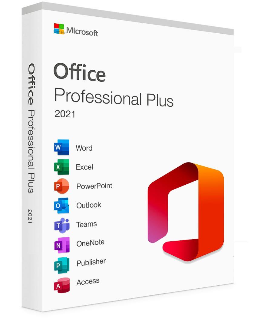 【即対応★正規認識★】Microsoft Office 2021 Professional Plus 32bit/64bit 永続認証 正規認識　プロダクトキー_画像1