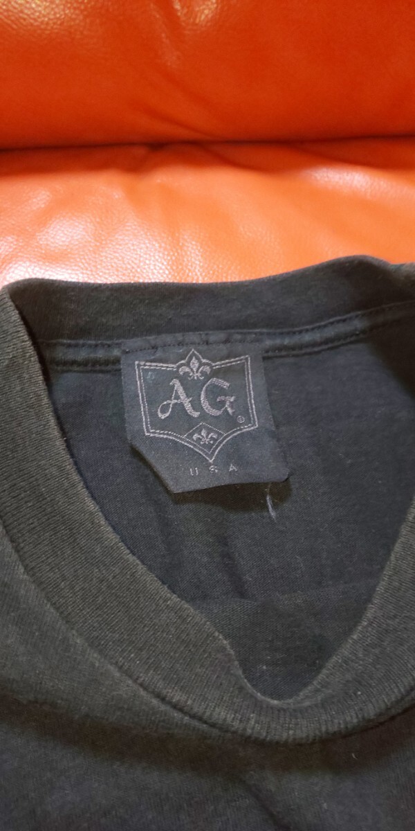 A&G エー&ジー エーアンドジー T シャツ L黒 ブラック クロス