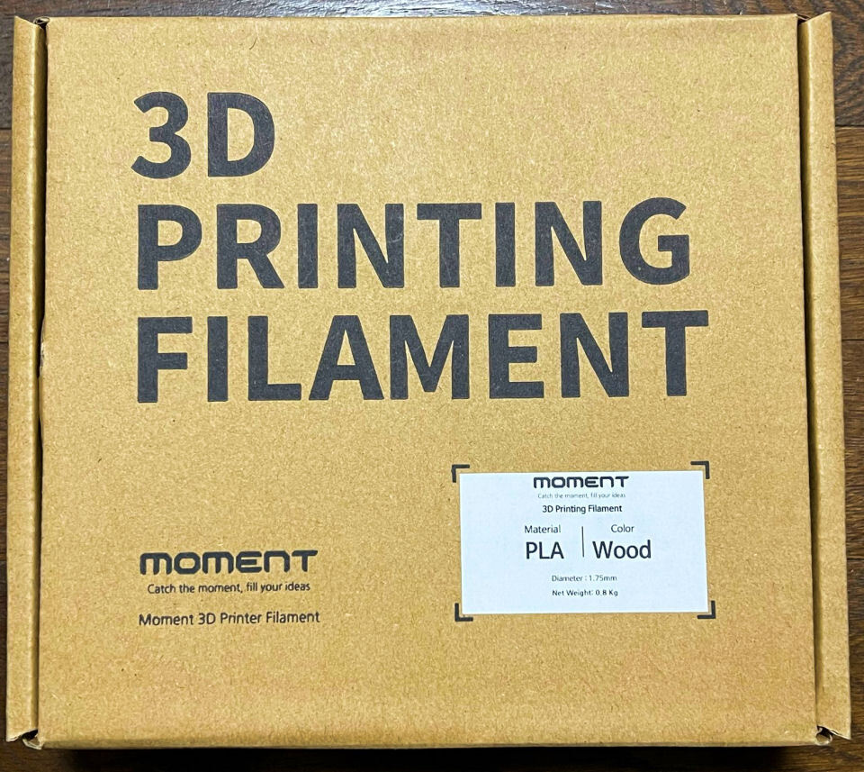 ★即決★MOMENT 積層形3Dプリンター用 PLA樹脂 (800g,Wood調)★木材風に仕上がります★の画像1