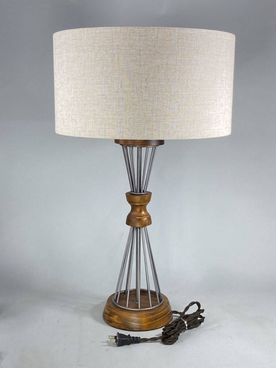 MJ240410-4【良好動作OK】ACME Furniture アクメファニチャー BETHEL TABLE LAMP ベゼル テーブルランプ 直径35cm 高さ59cmの画像6