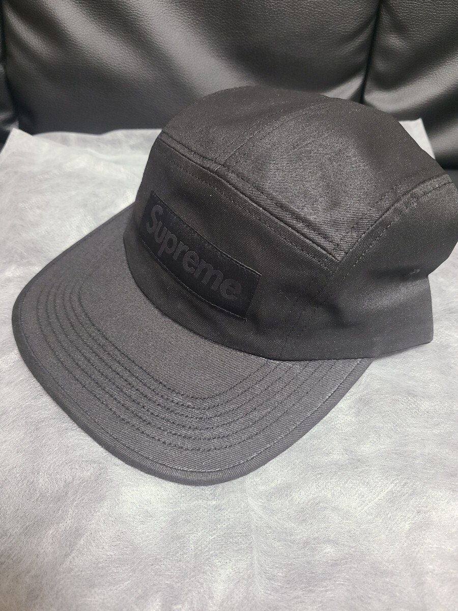 Supreme MM6 Maison Margiela Painted Camp Cap Black  シュプリーム マルジェラ キャップ 黒 MM6店舗購入の画像1