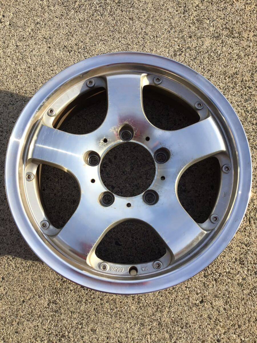 ジムニー社外アルミホイール 16×5.5J+20 139.7-5H 中古品4本_画像2