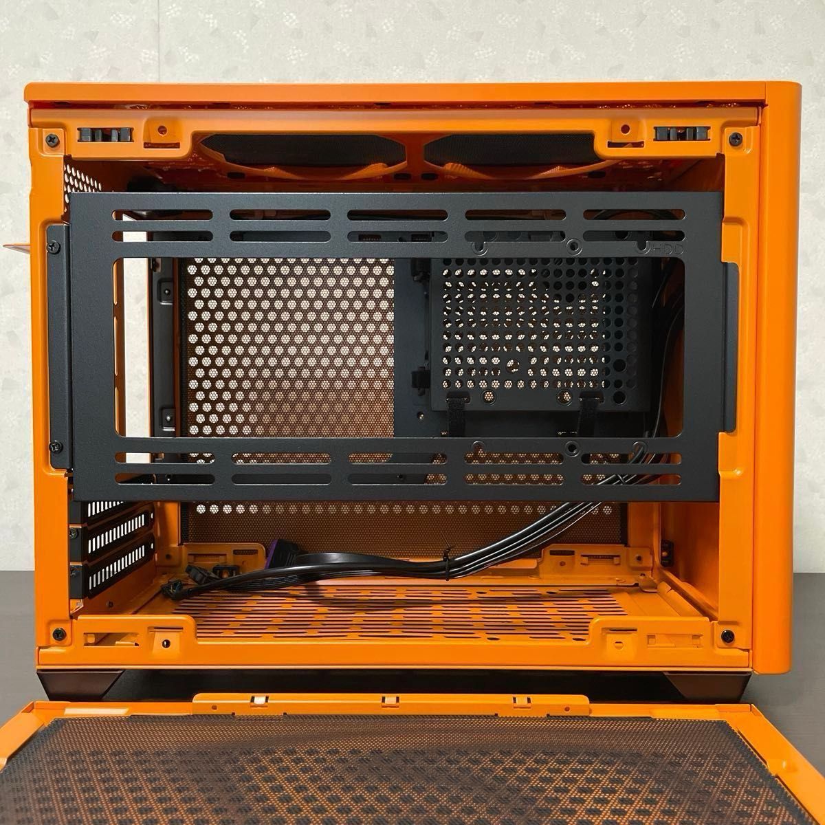 Cooler Master MasterBox NR200P Orange (オレンジ) Mini-ITX 強化ガラスパネル付属