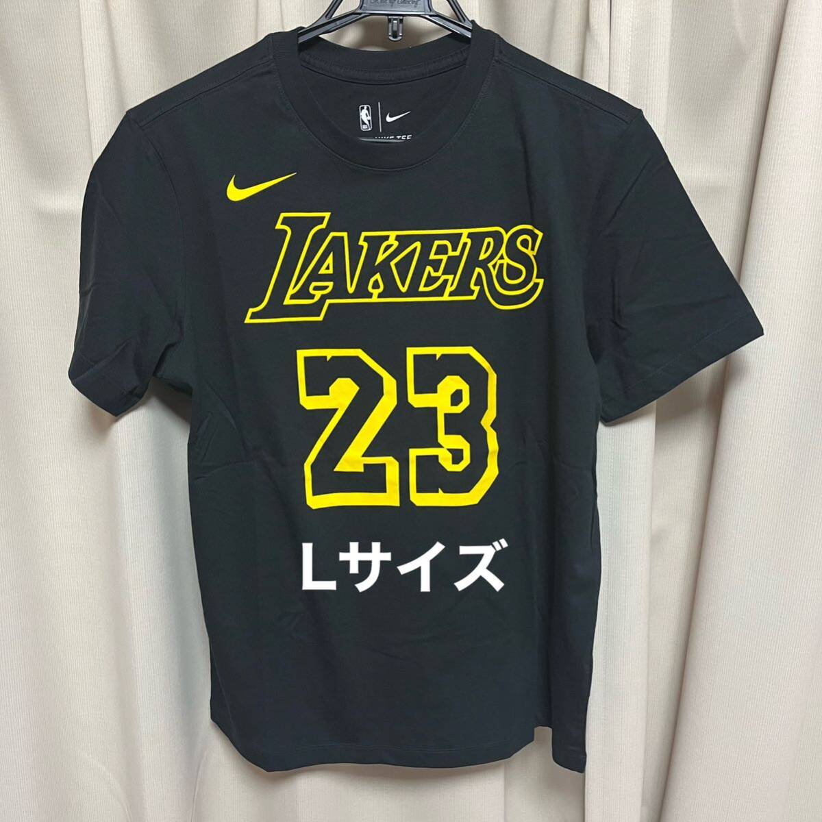 ナイキ レブロン ジェームズTシャツ Lサイズ レイカーズ NIKE Lebron James Lakers 八村塁の画像1