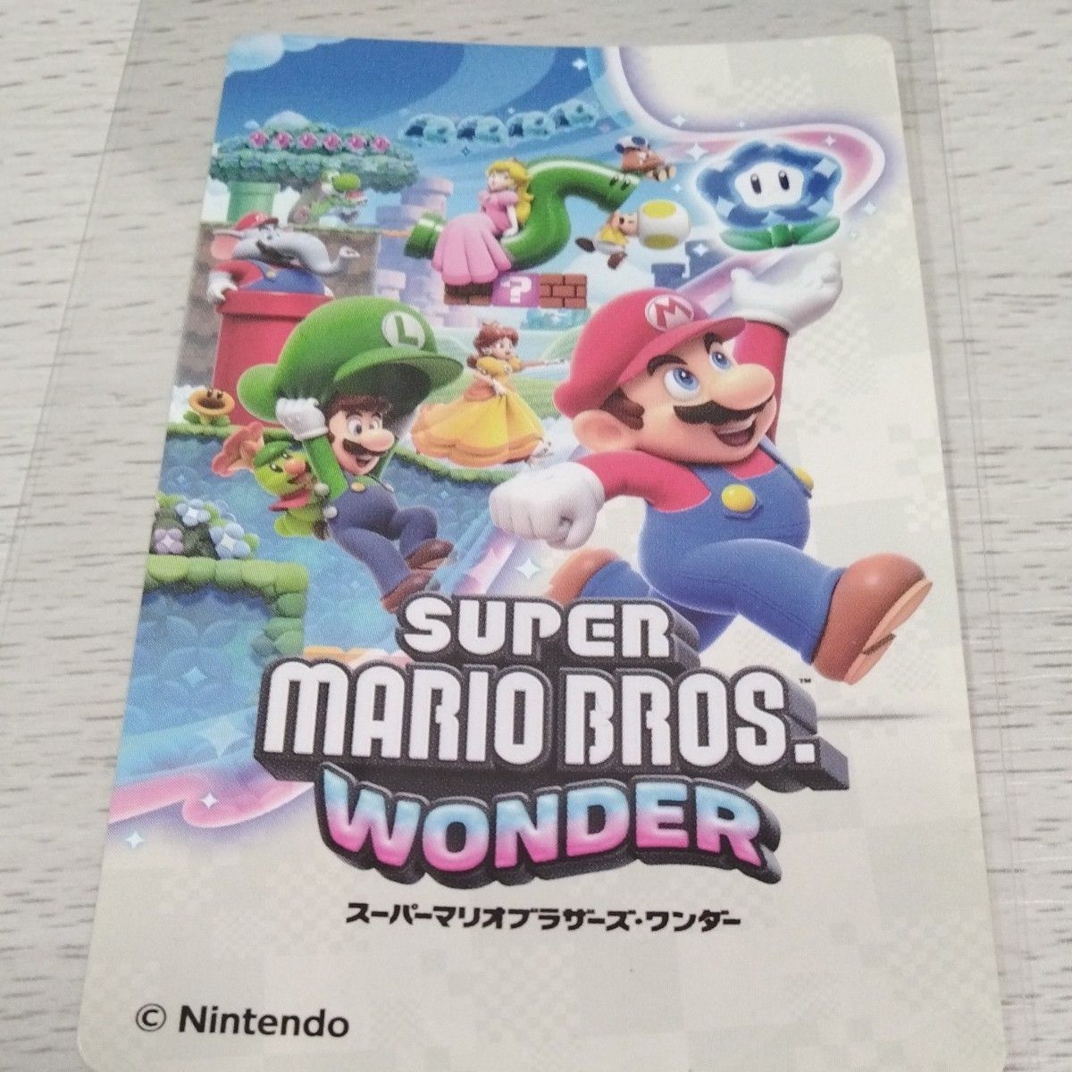 Switch スーパーマリオブラザーズ ワンダー Nintendo ステッカー セブンイレブン限定
