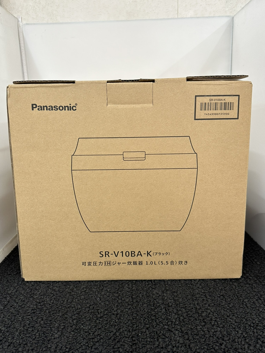 *Panasonic Panasonic changeable pressure IH jar rice cooker SR-V10BA-K black 2023 year made 1.0L 0.5~5.5. consumer electronics cooking unused storage goods *