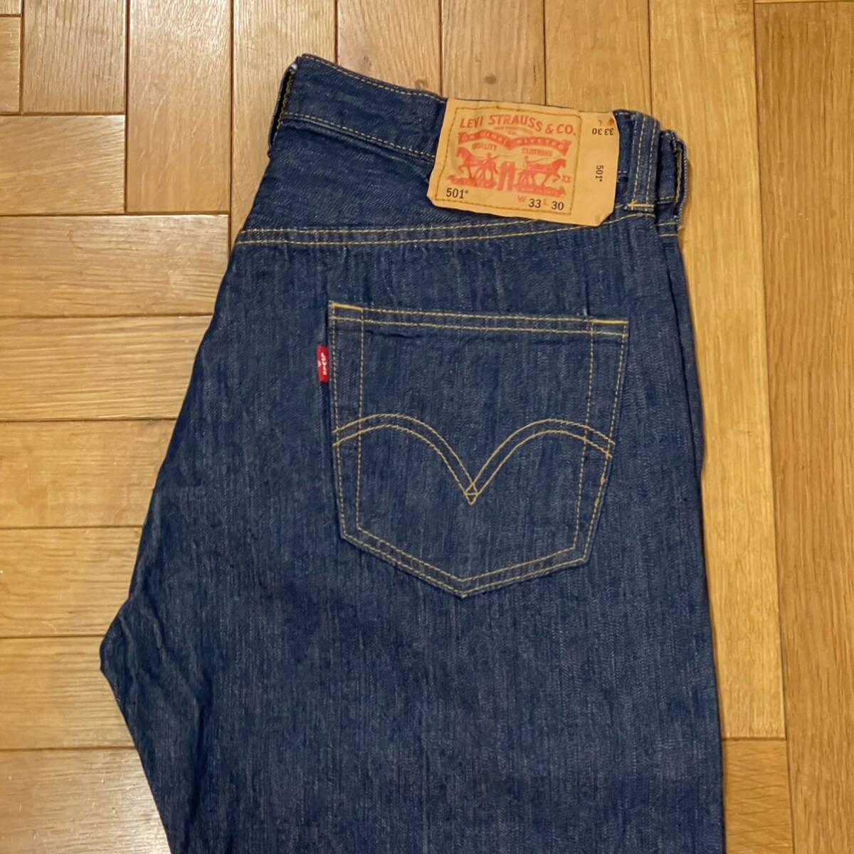 LEVI'S リーバイス 501 W33L30 中古品 濃紺 ライトオンスデニム COSTCO 薄手 ジーンズ デニムパンツ ジーパン Levi'sの画像3