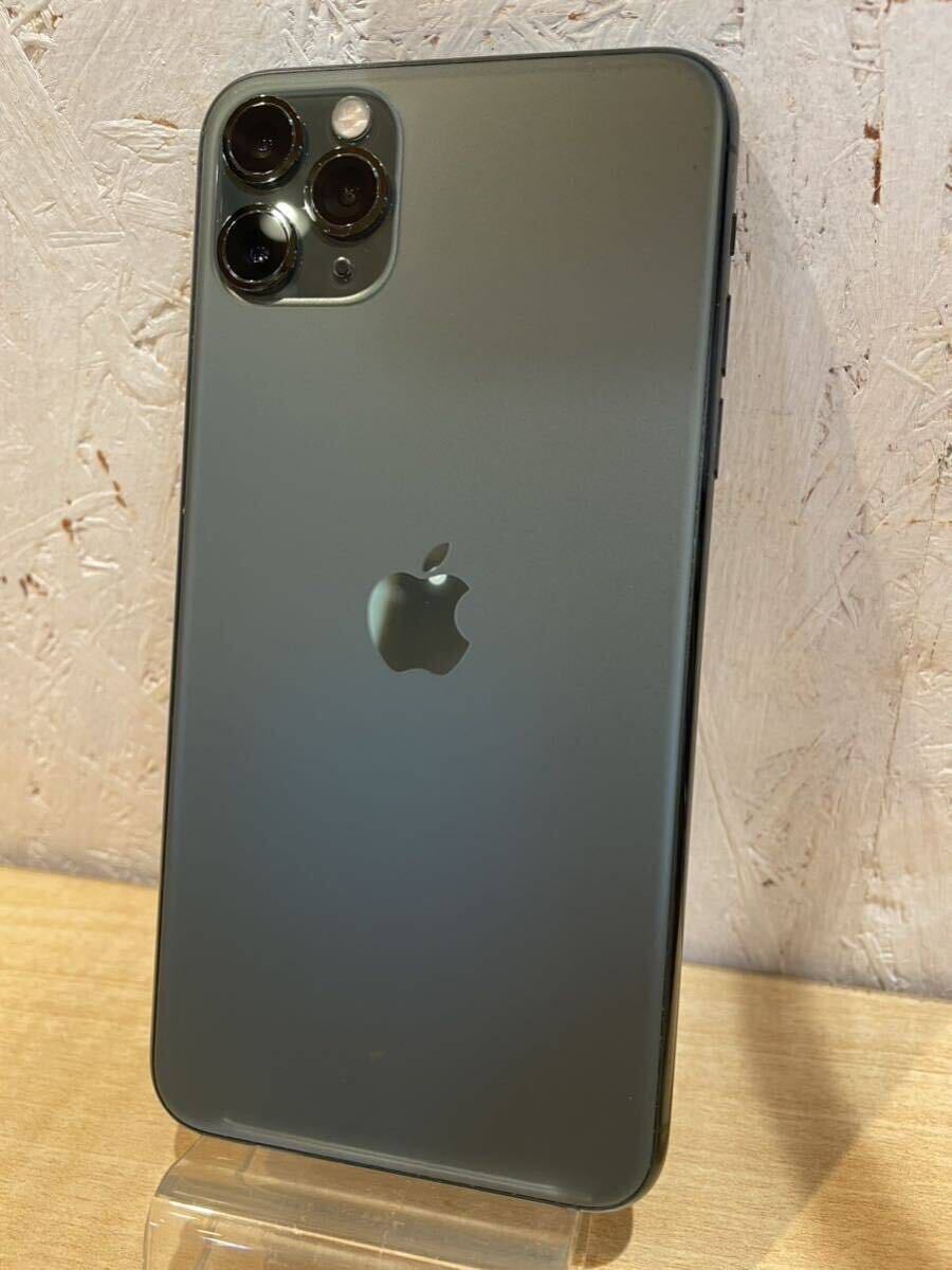 【KO-107】 Apple iPhone11ProMax 64GB A2218 ミッドナイトグリーン SIMフリー バッテリー交換済み スマートフォンの画像3