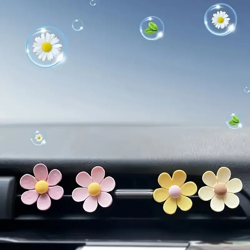 自動車香水アロマセラピー車室内装飾花(2セット)