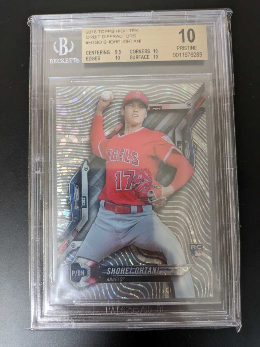 【BGS 10 PRISTINE】2018 Topps HIGH TEK ORBIT DIFRACTORS 大谷翔平 #HTSO