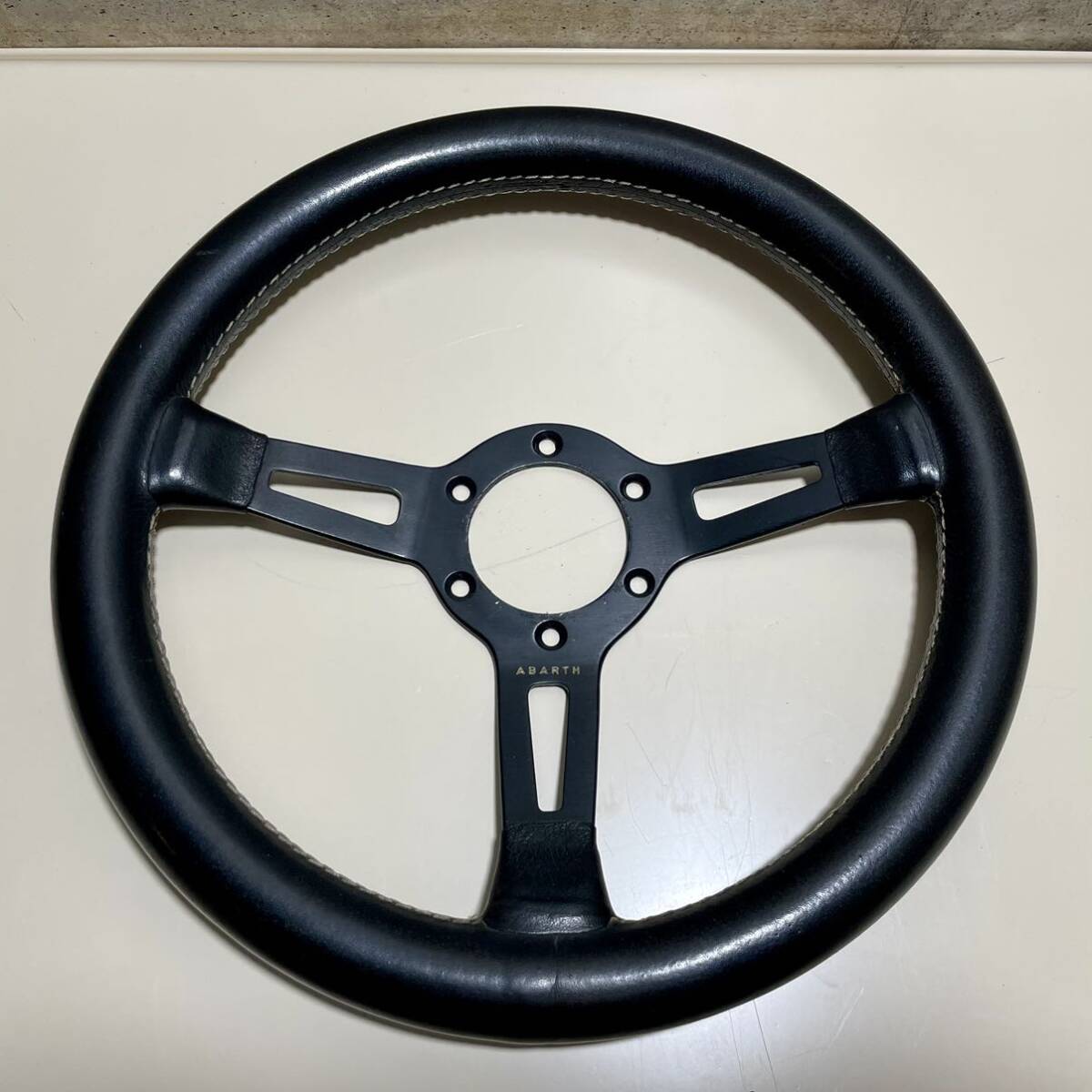 ABARTH アバルト純正 ウッドステアリング FIAT フィアット NARDI ABARTH アバルト純正 ウッドステアリング FIAT フィアット NARDI