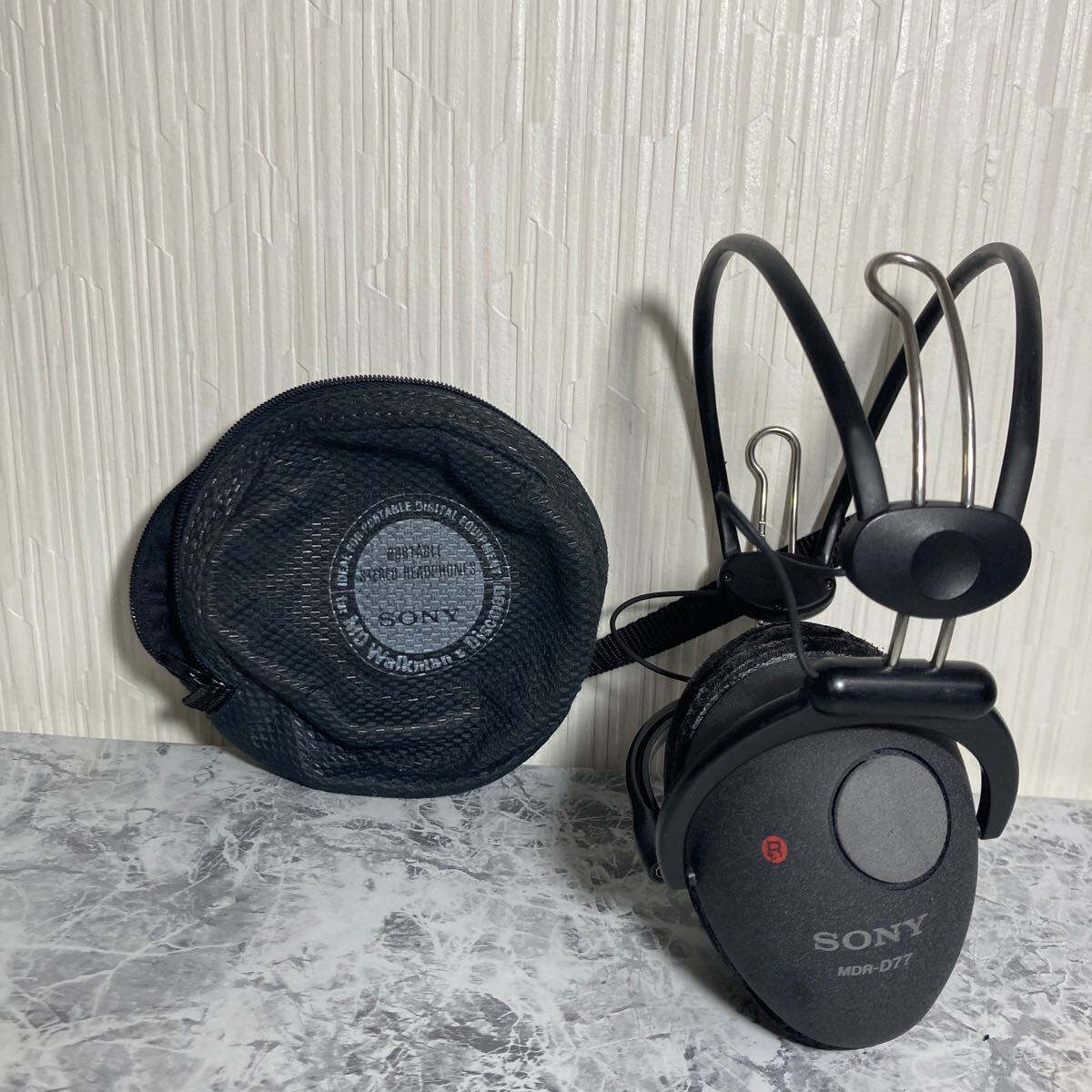 [ junk ]SONY rare headphone MDR-D77 operation not yet verification betta betta bo Robot ro part removing present condition goods that time thing retro Sony postage nationwide equal 410 jpy 