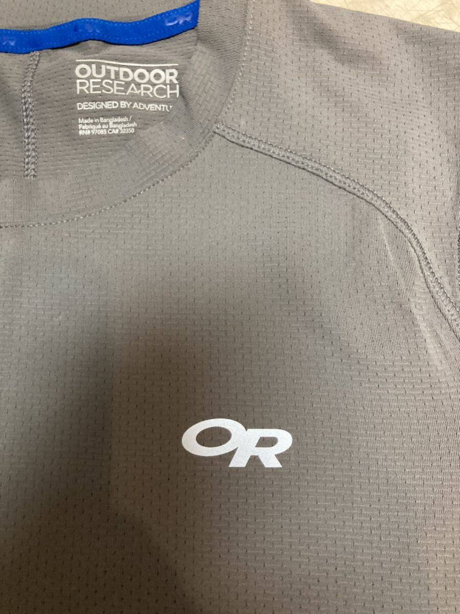 アウトドアリサーチ OUTDOOR RESEARCH 半袖Tシャツ ハイテクTシャツ グレー Sサイズ 新品未使用品の画像2