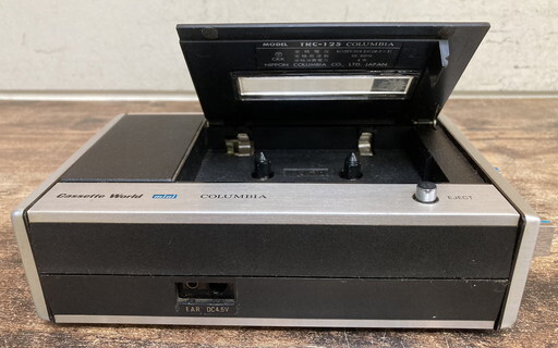 【に-4-2】60 COLUMBIA カセットテーププレイヤー レコーダー TRC-125 cassette World mini ラジカセ 昭和レトロ 通電動作未確認_画像2