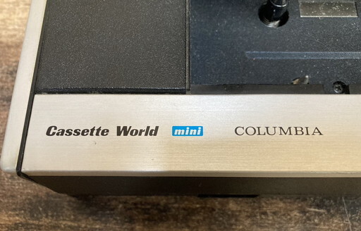 【に-4-2】60 COLUMBIA カセットテーププレイヤー レコーダー TRC-125 cassette World mini ラジカセ 昭和レトロ 通電動作未確認_画像4