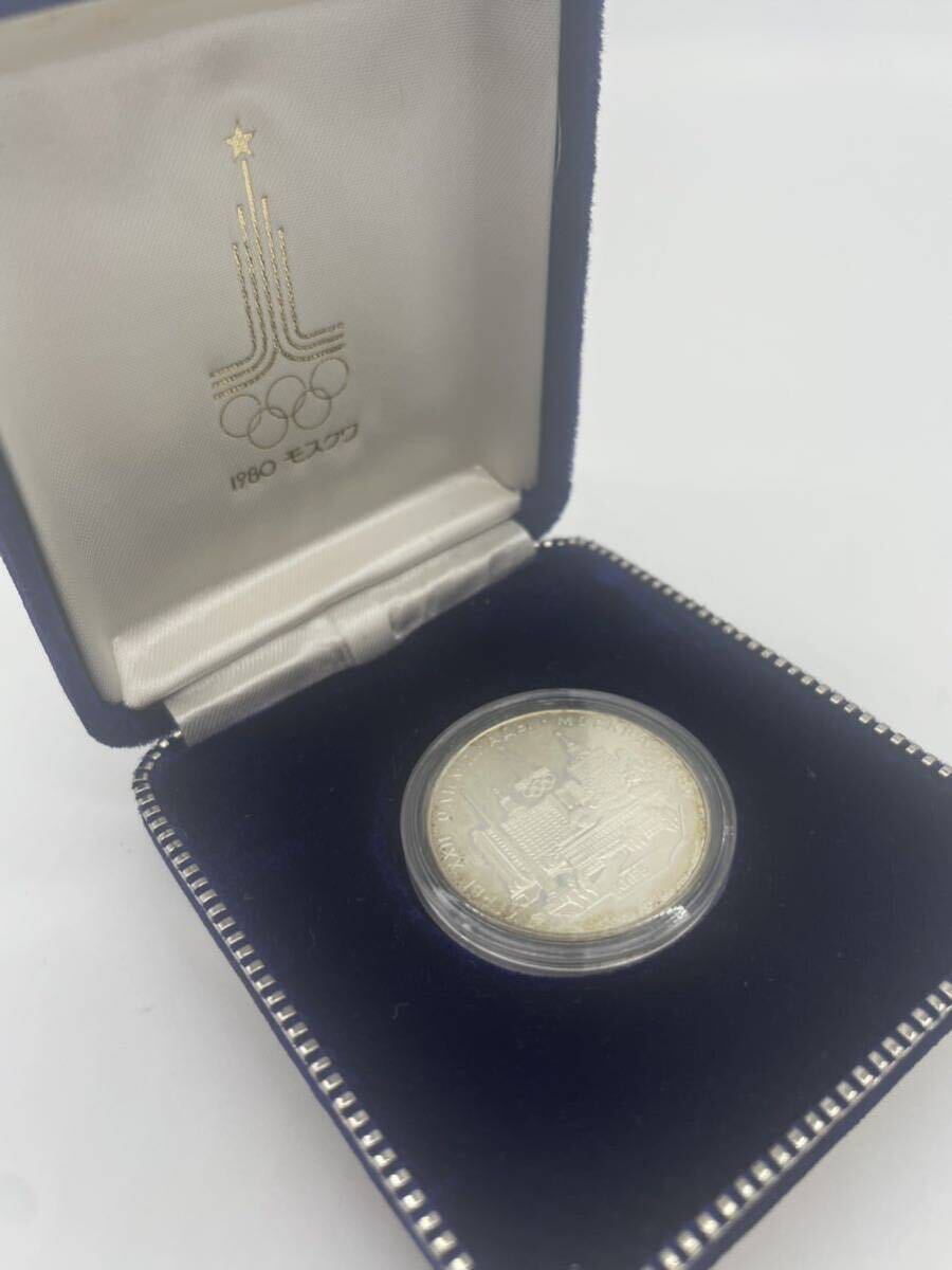 【い-4-30】60 モスクワオリンピック 1980年 記念硬貨 5ルーブル ケース付属 冬季五輪 コレクション の画像2